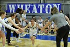 WBBall vs MIT  Wheaton College Women’s Basketball lace up for game vs MIT dedicated to “Go 4 the Goal” to eliminate Pediatric Cancer. - Photo By: KEITH NORDSTROM : Wheaton, Basketball